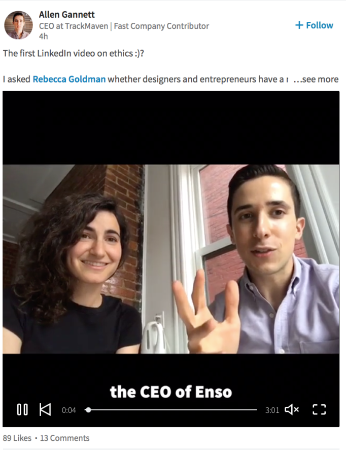 LinkedIn video