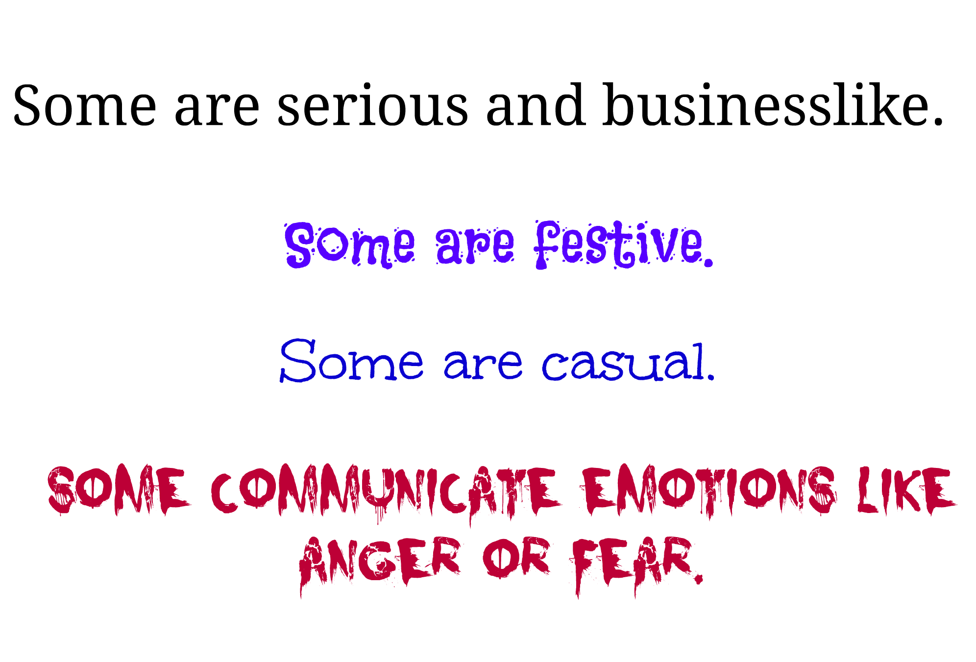 fonts