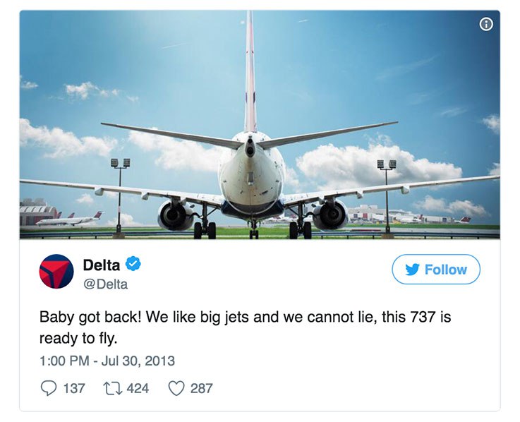Delta Social Media Twitter