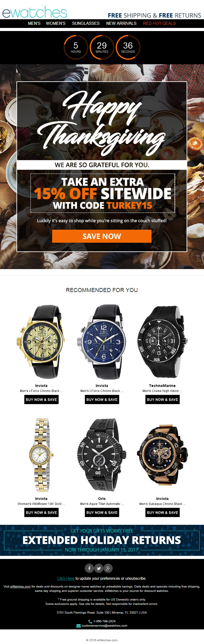 eWatches_thanksgiving email