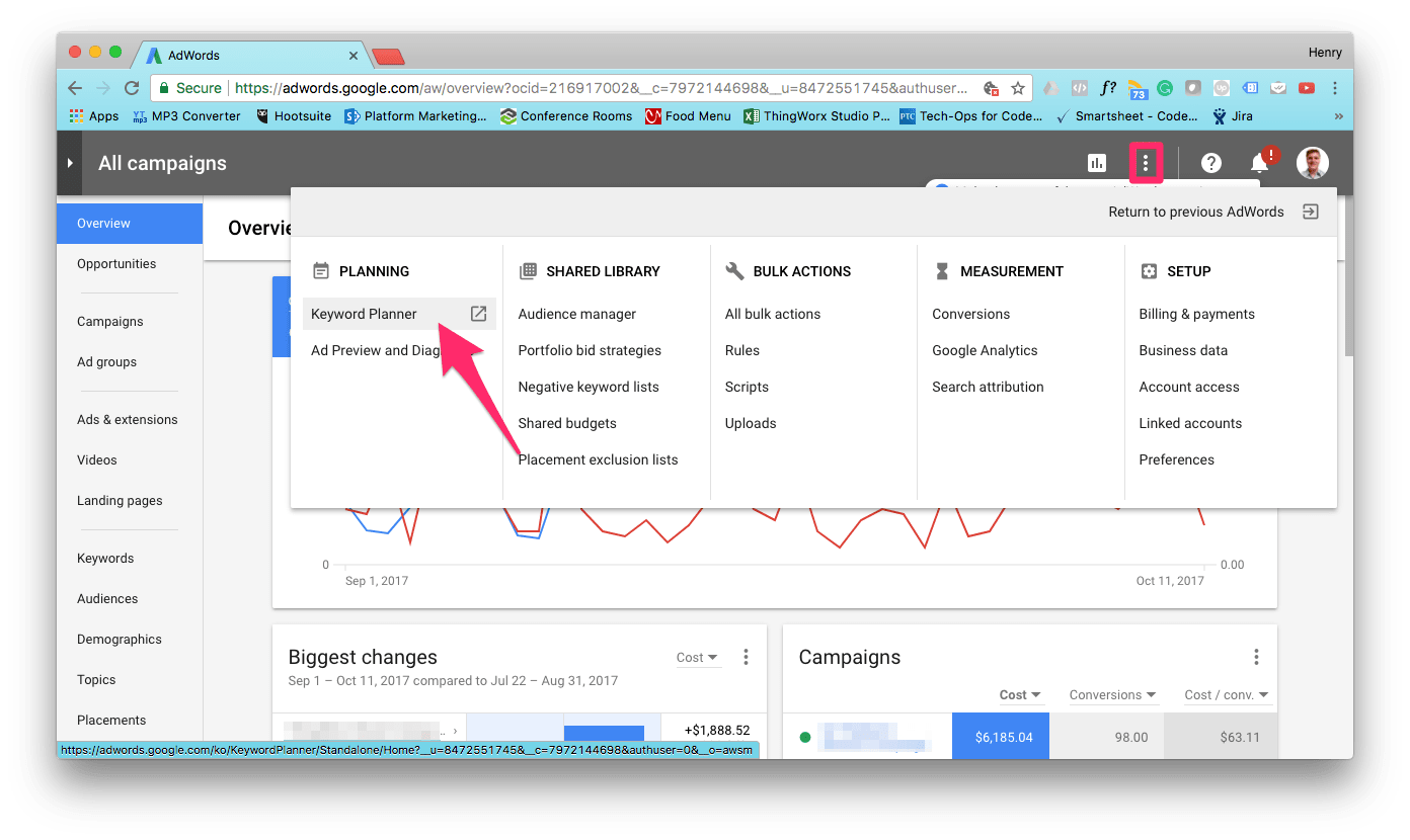 How to Find the new Google AdWords Keyword Planner