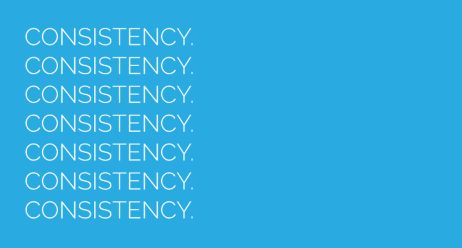 One of the most important graphic design rules is consistency