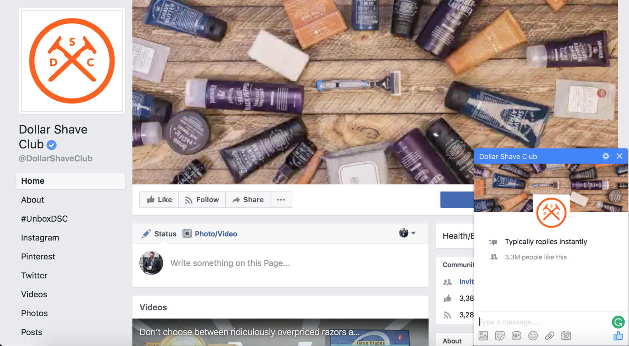 example of eCommerce messenger 