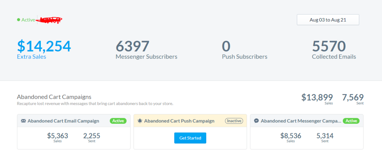 use messenger for abandon cart targeting
