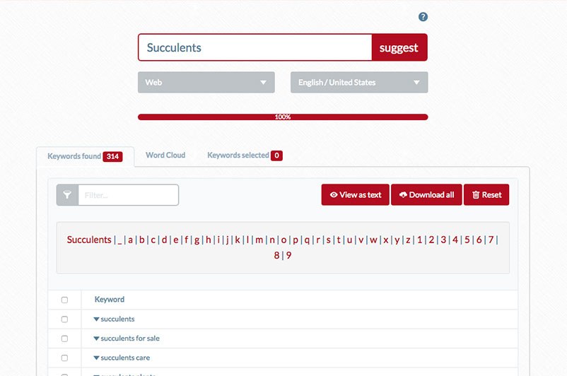 übersuggest Topic Generation Tools