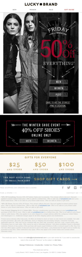 Lucky Brand_black friday email