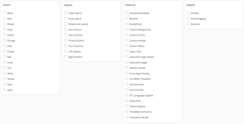 Feature filter