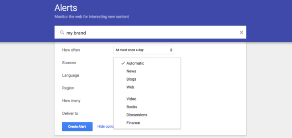 google alerts sources