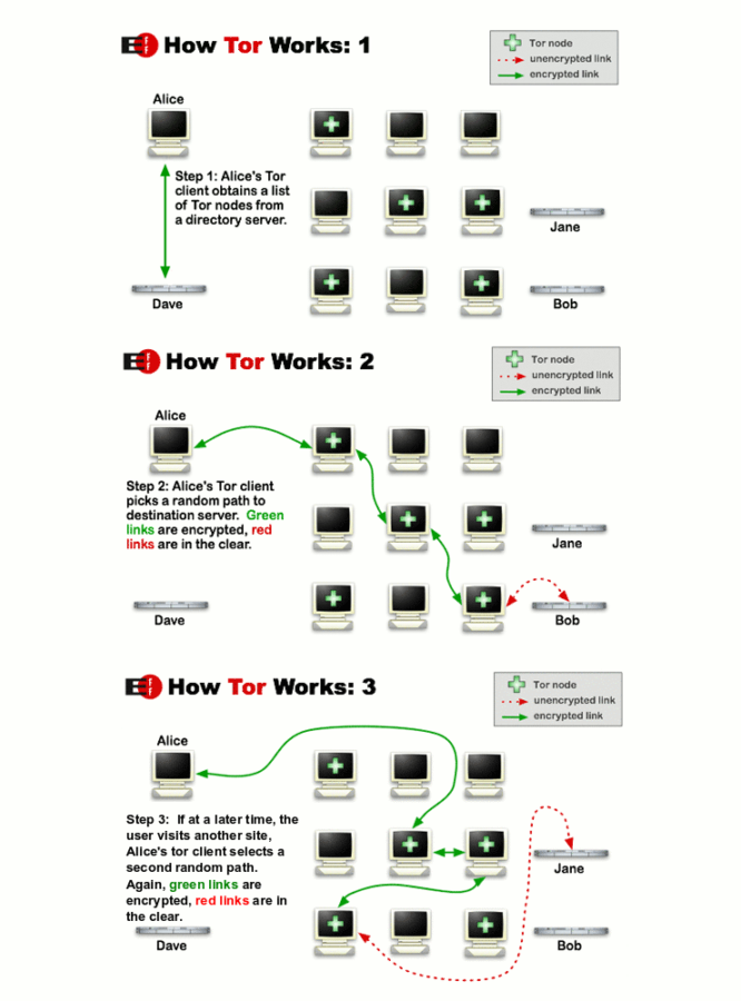 TOR Network operation on a high level