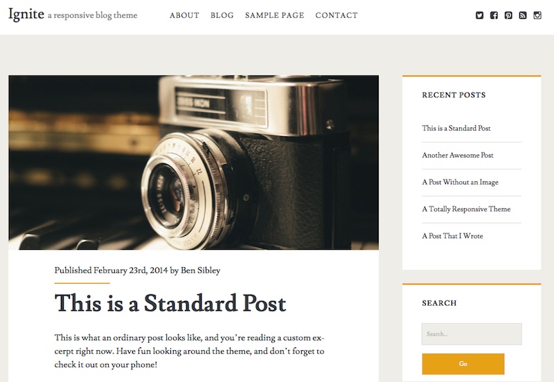 Ignite WordPress Theme