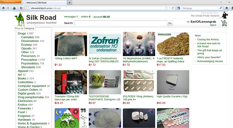 Dark web marketplace