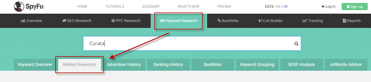 Ways to find competitor keywords SpyFu related keywords report