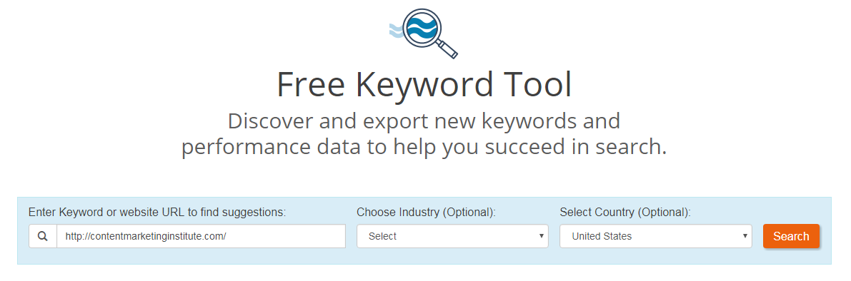Ways to find competitor keywords WordStream Free Keyword Tool search by URL