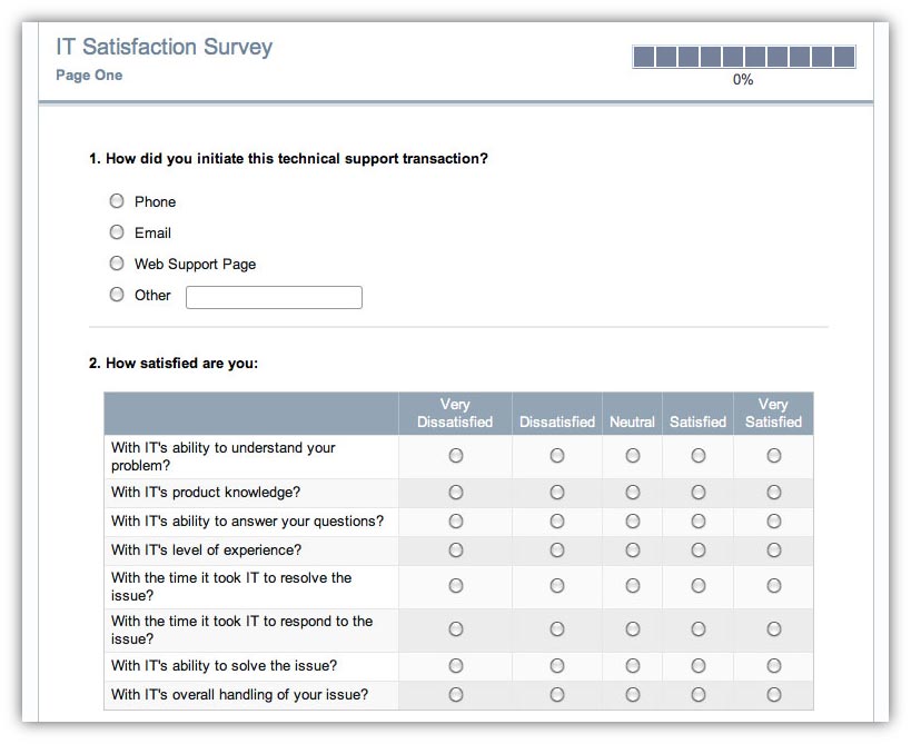bad customer satisfaction survey example