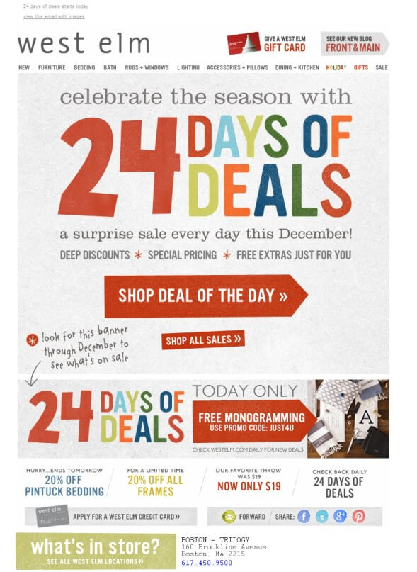 eCommerce christmas campaign ideas