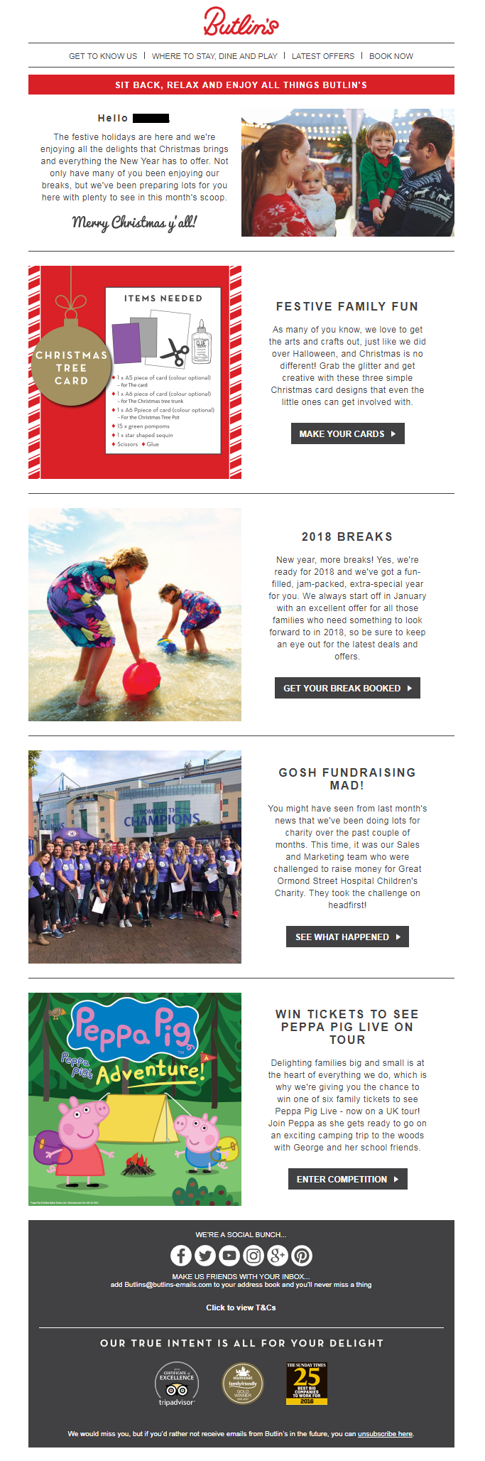 Butlins email
