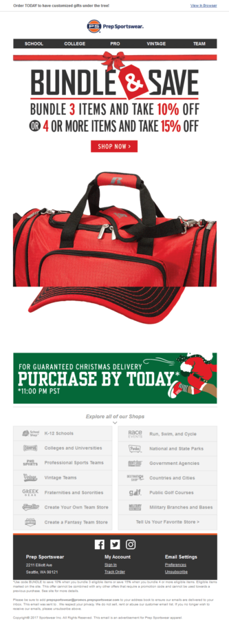 Prep Sportswear email