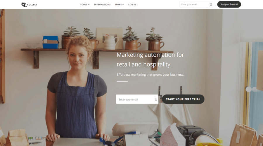 Collect offers everything from marketing automation tools to loyalty programs for e-commerce stores