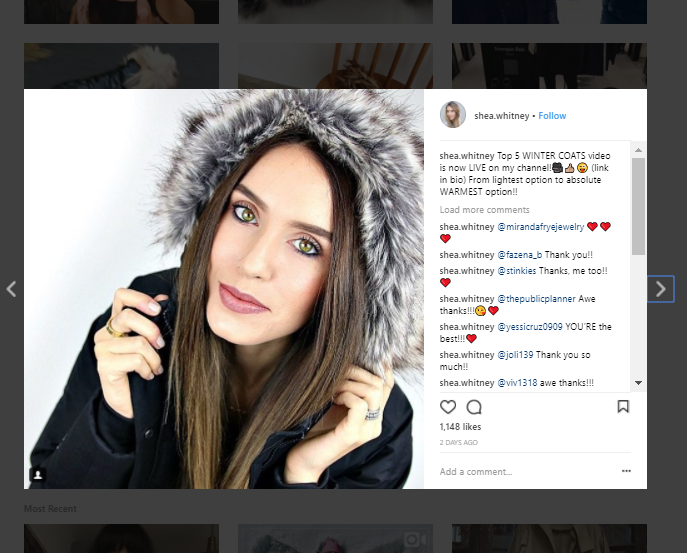 selling winter coats on Instagram