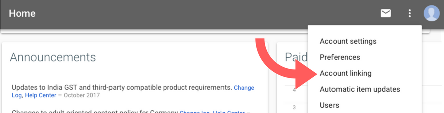 AdWords Account linking