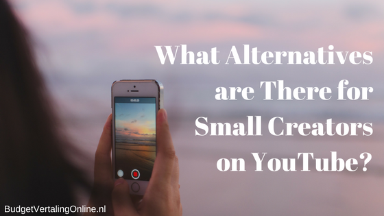 ‘What Alternatives are There for Small Creators on YouTube?’ YouTube has announced major monetization changes that leave small creators worried about their future income. What other video platforms are there and how can you make money by posting videos on them? This blog lists ten alternatives and answers if you can make money using those alternatives. Find the alternatives here: http://bit.ly/Alt2YT