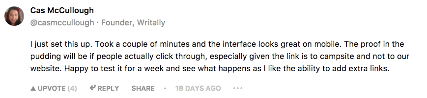 Campsite review