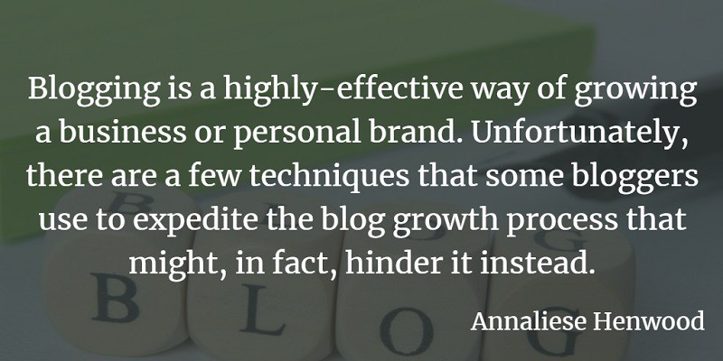Blog Growth Mistakes article quote
