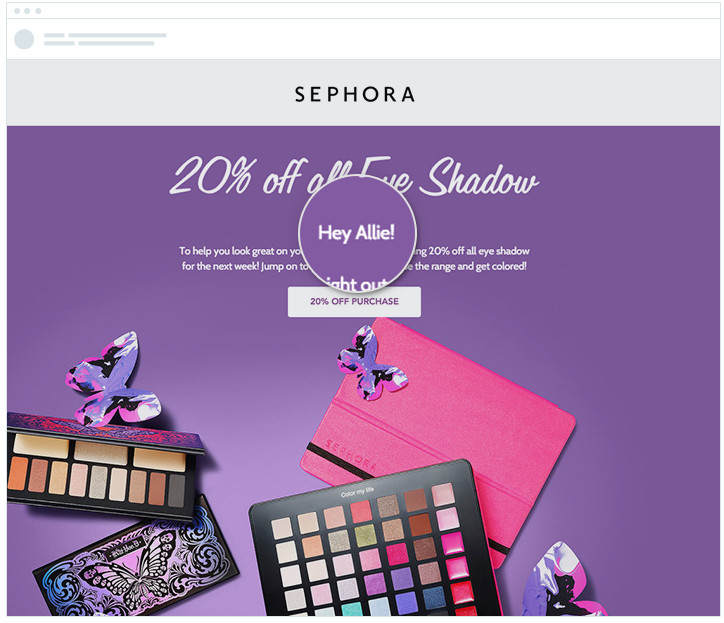 Sephora Email Marketing Personalization
