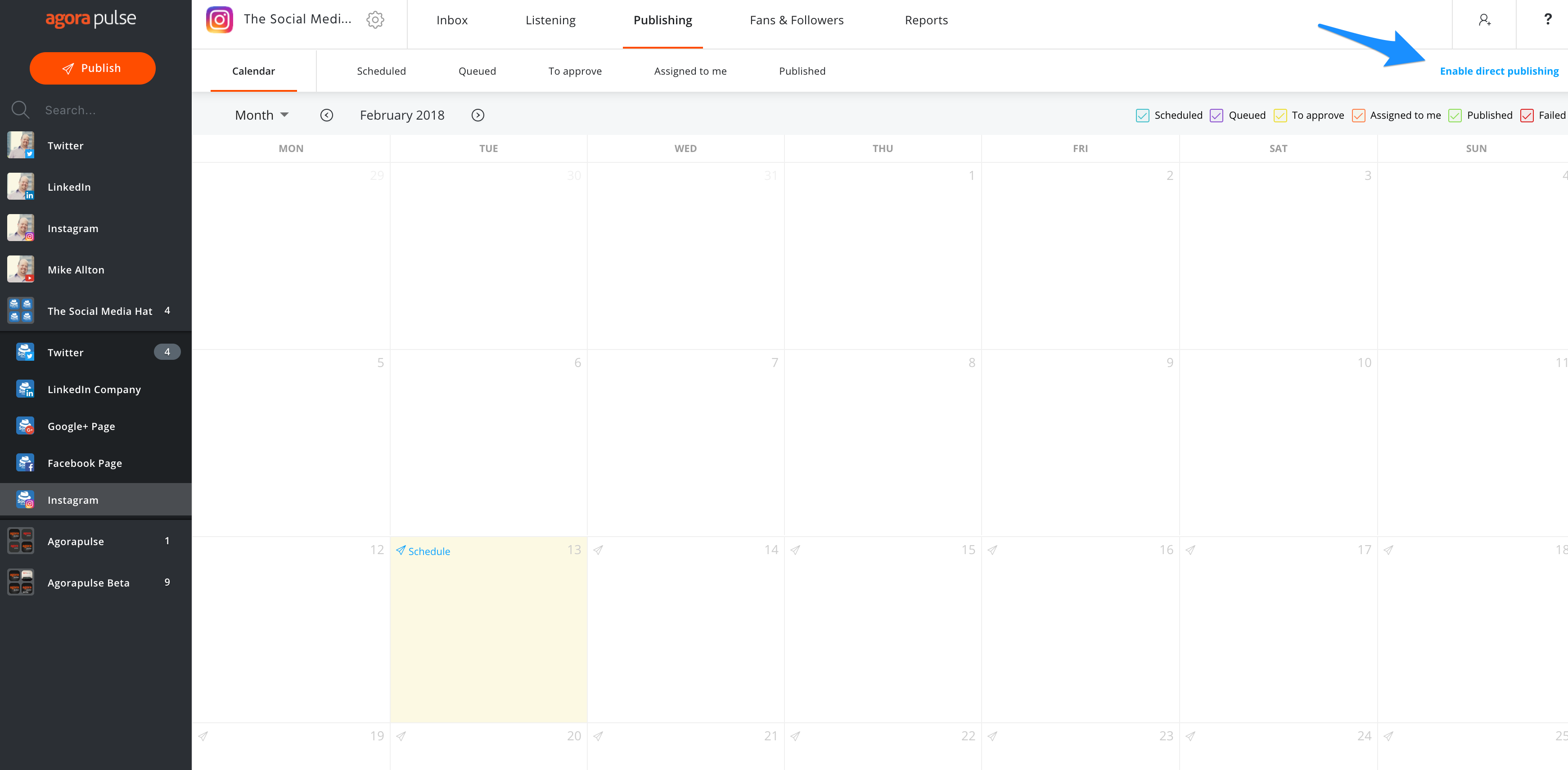 How To Start Scheduling & Publishing Direct To Instagram