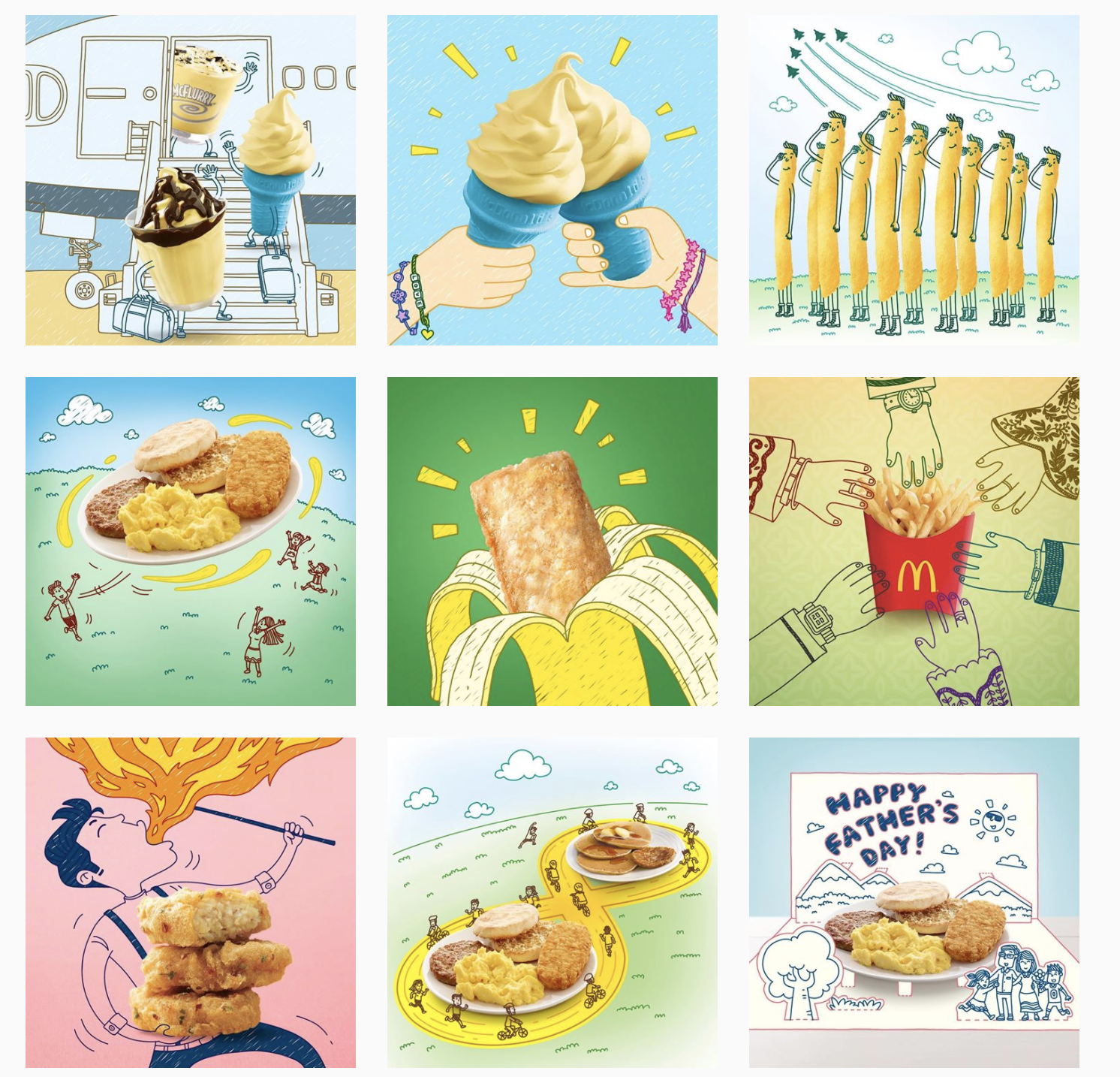 mcdonalds-instagram-feed-ideas