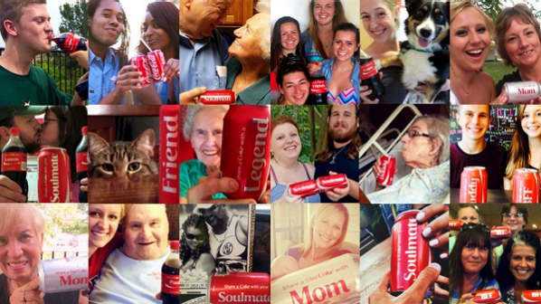 People Pose with their Cokes During the #ShareACoke Marketing Campaign 