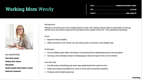 Buyer Persona - Working Mom Wendy