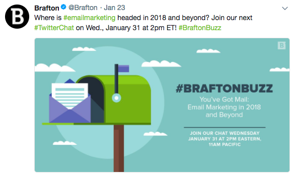 Brafton social media post