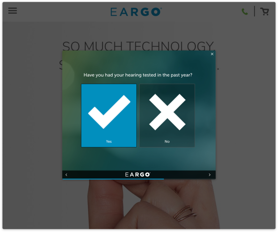Eargo Website Surveys