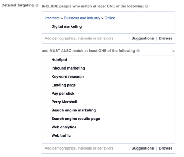 facebook targeting