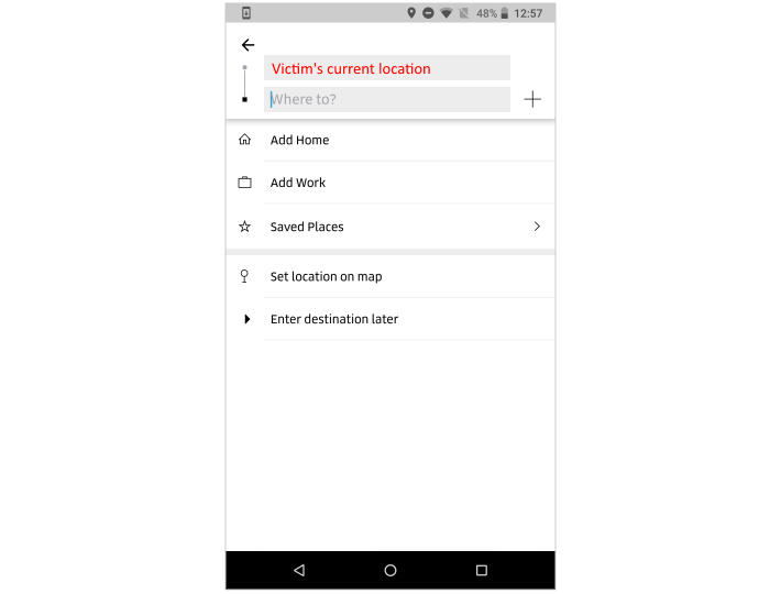 Fake Uber app deep linking to real apps interface|StopAd blog