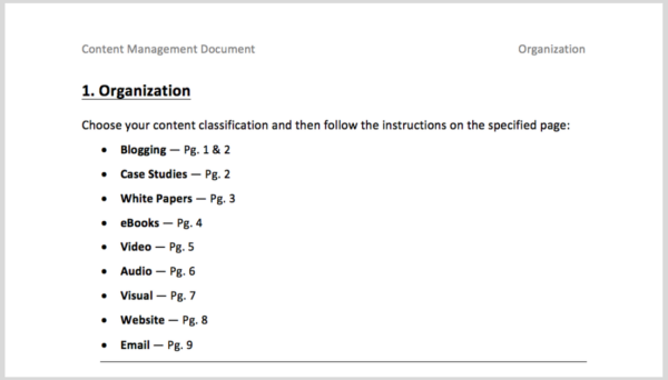 content management