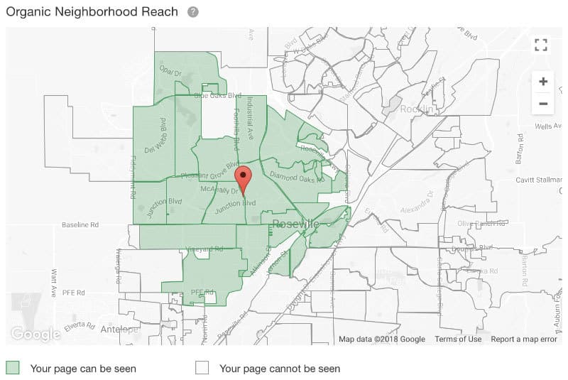 Nextdoor Recommendation Reach Map