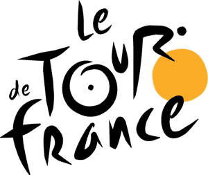 Tour de France logo looks like someone riding a bike