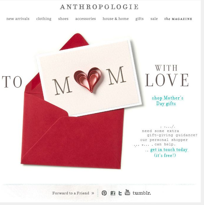 Anthropologie Email
