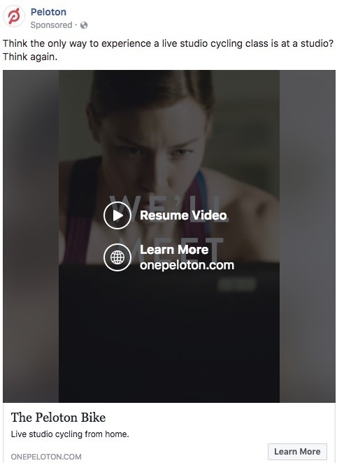 facebook video ad superlative example