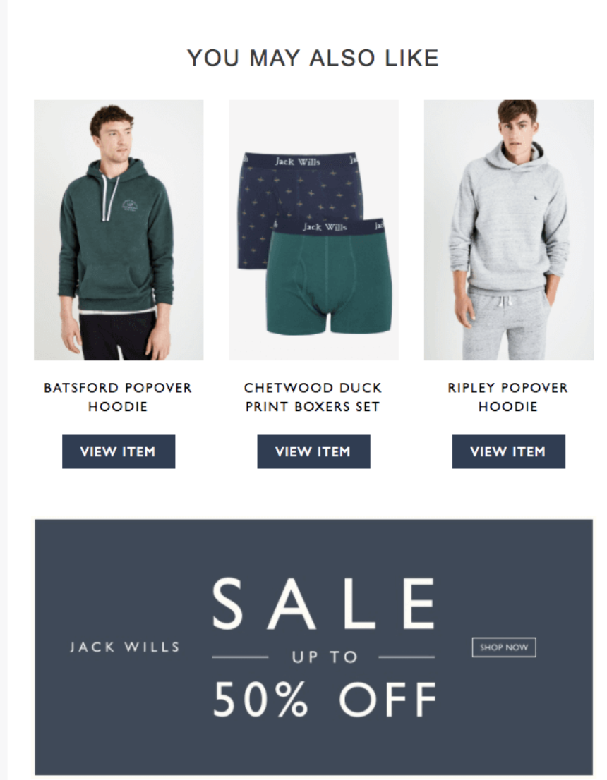 Jack Wills – Offer Emails Based on Customer Behavior