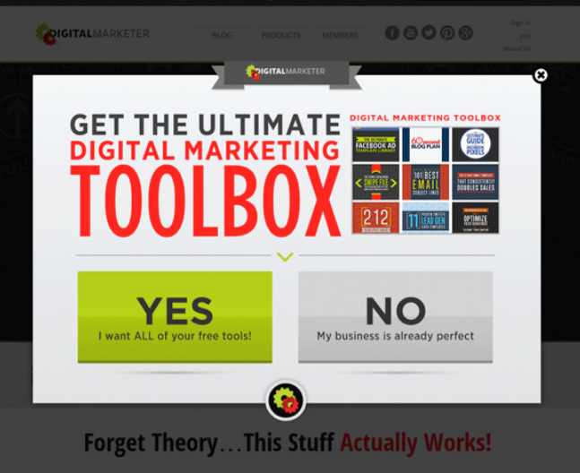 Toolbox Popup