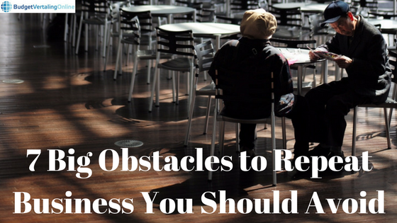 ‘7 Big Obstacles to Repeat Business You Should Avoid’ Every day, businesses are pouring all their resources into attracting new customers while neglecting the customers they already have. They are missing out on a huge opportunity because current customers are far easier to re-engage and resell to. Are you not selling enough to current customers? The following obstacles might be the reasons why. Overcome them and you might be able to sell a lot more: http://bit.ly/RepeatBus