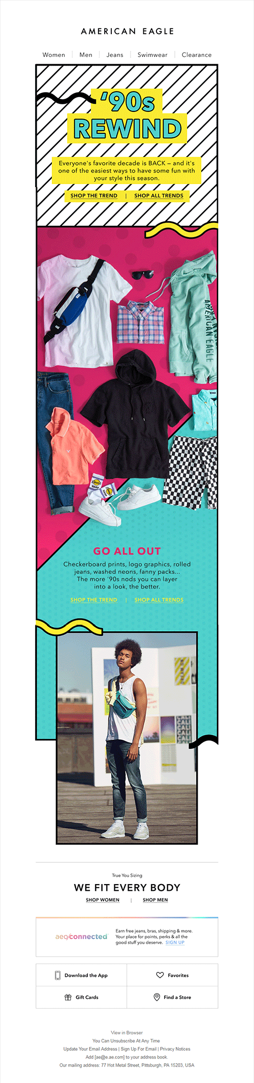 American Eagle GIF in HTML email