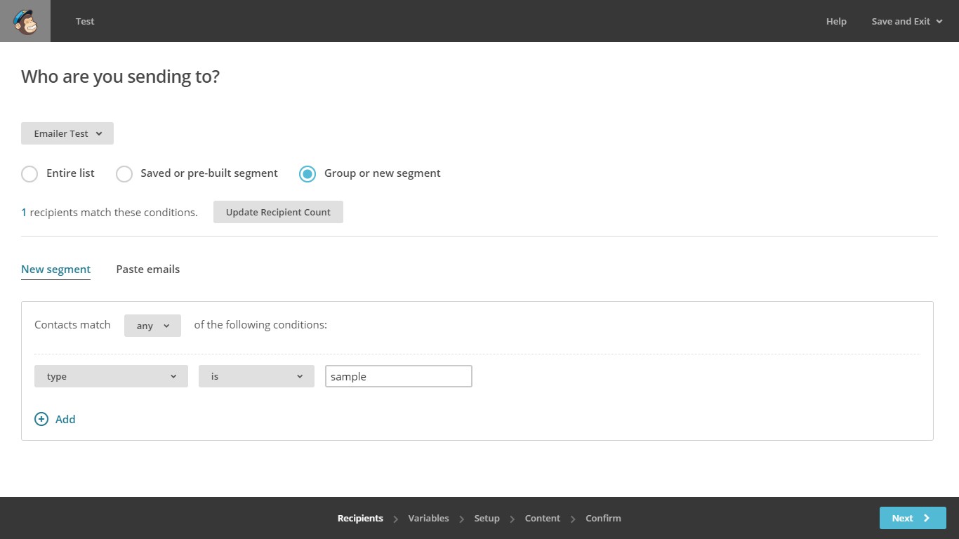 A B testing your Email Campaigns Mailchimp 