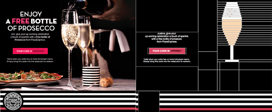 Pizza-Express-Pixel-Art in HTML email