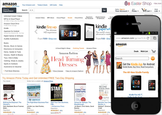 Amazon.com is an example of an accessible website.