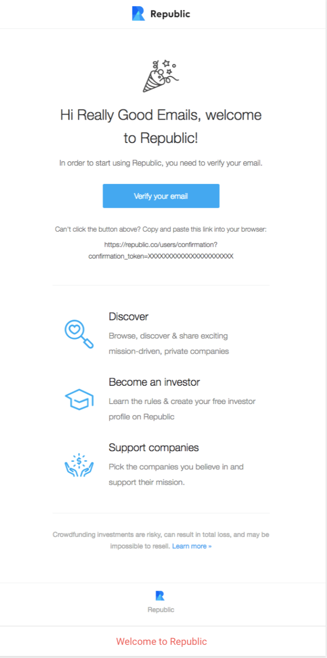 Republic – Email Subscribers – Double Opt In