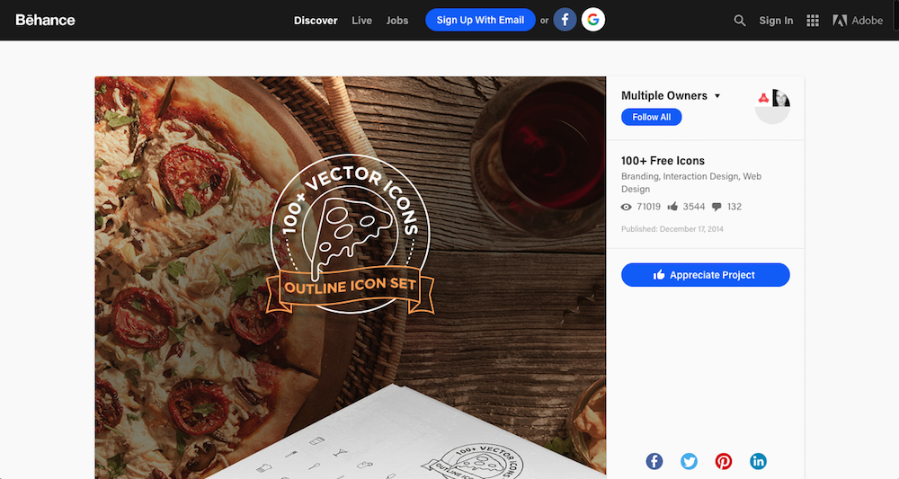 Free Icon Marketplaces And Websites Behance